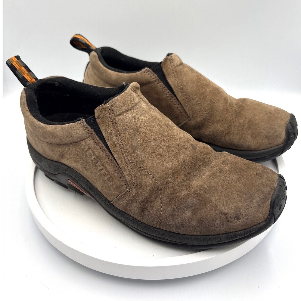 Merrell Jungle Moc 8.5 Brown Gorpcore Suede Slip On Hiking Shoes J60787